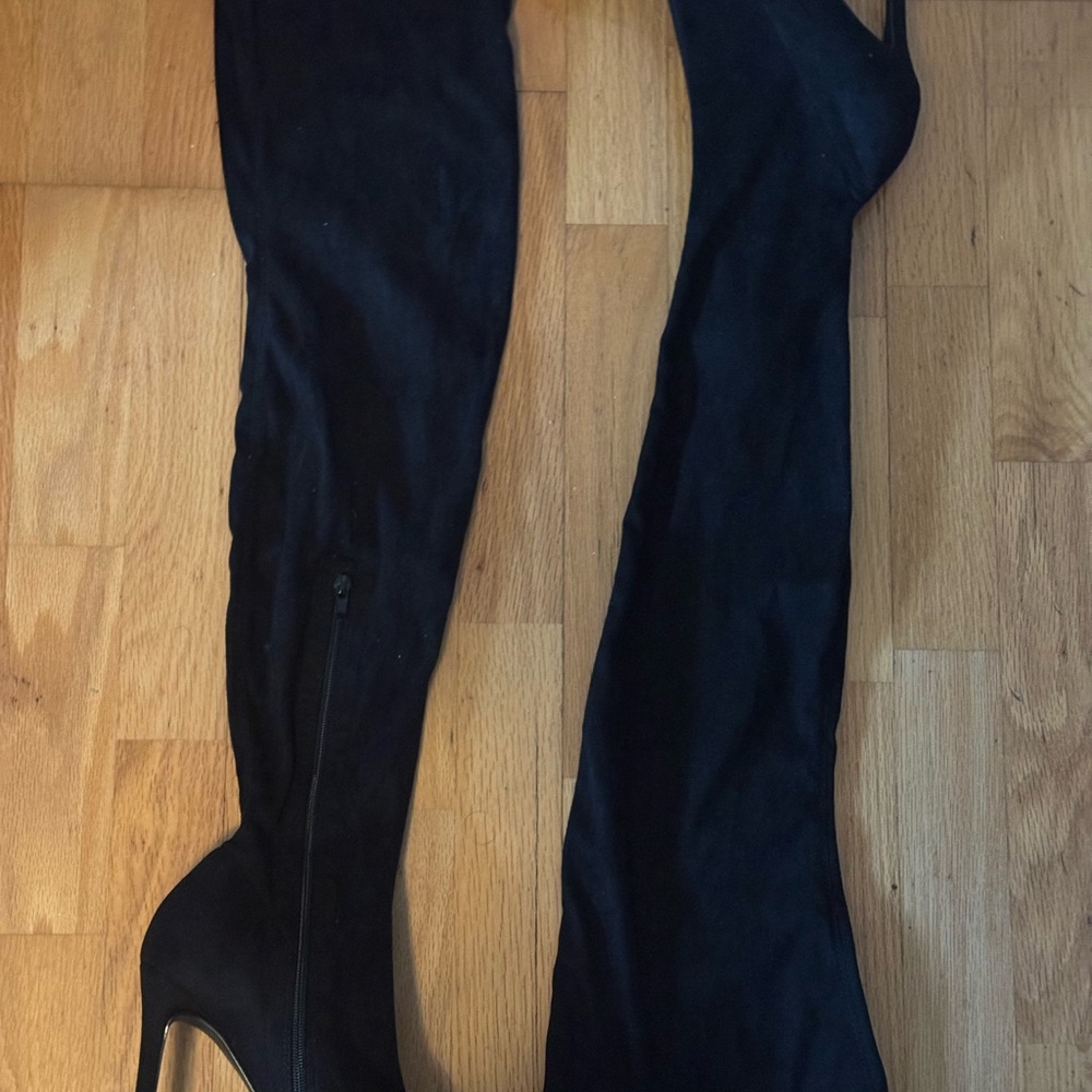 Liliana Black Over-the-Knee Boots